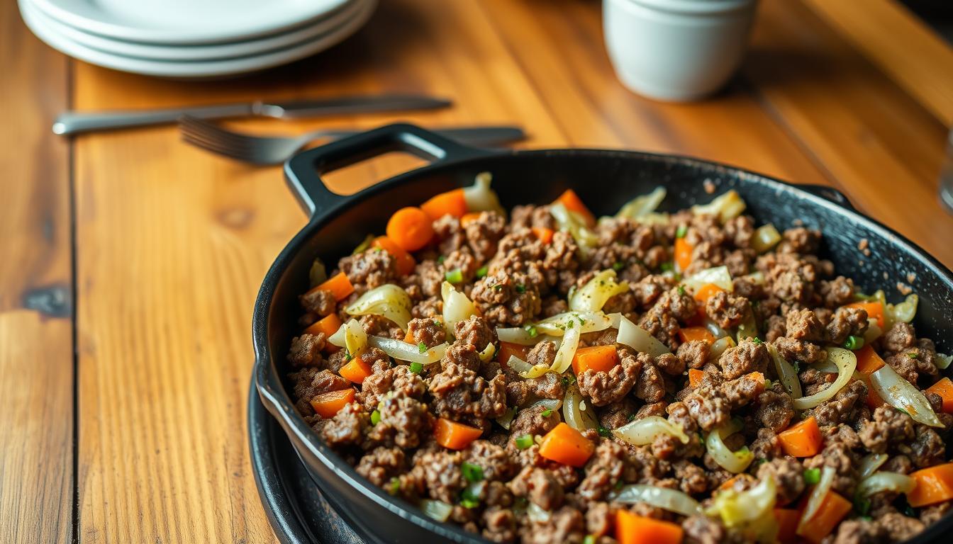 Cabbage and Ground Beef