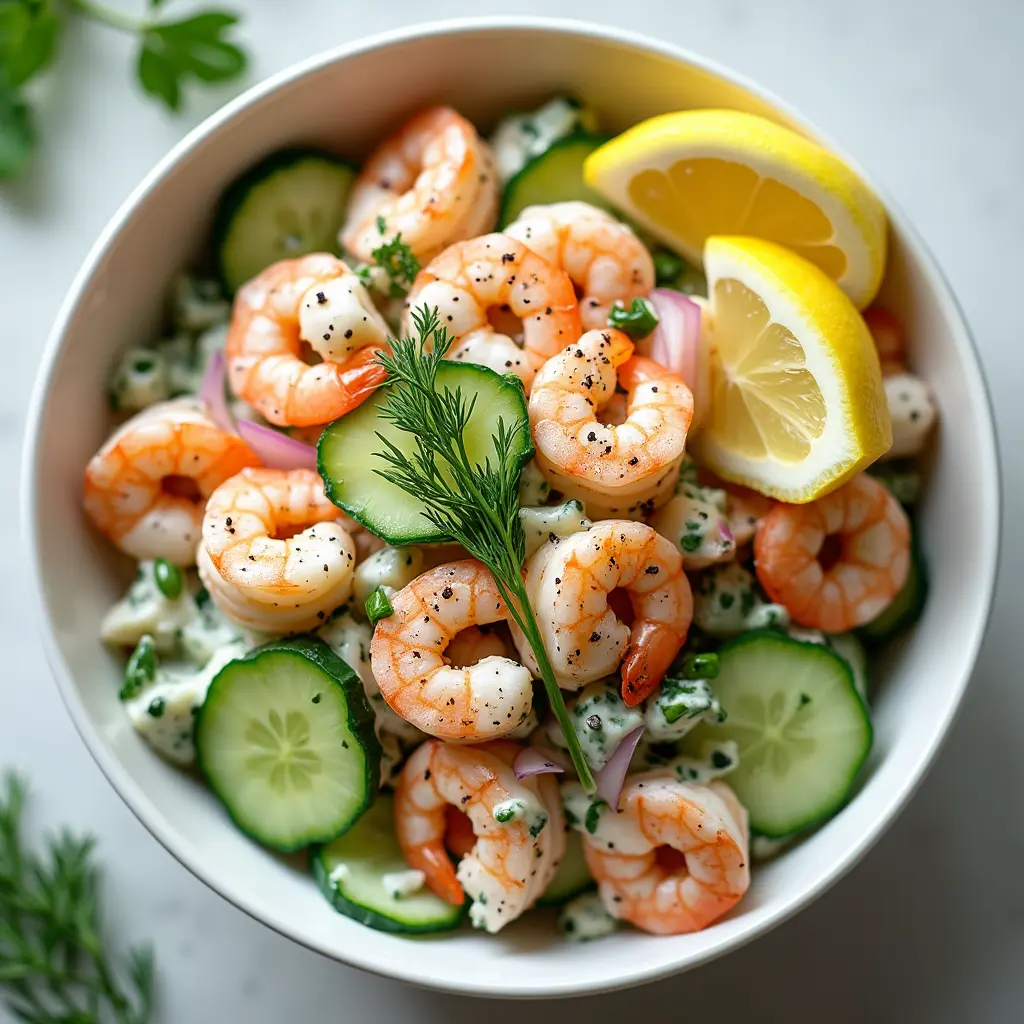 Cucumber Shrimp Salad